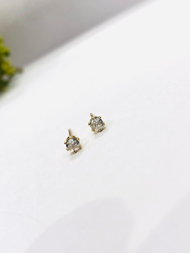 Small Gold Plated Round Stud